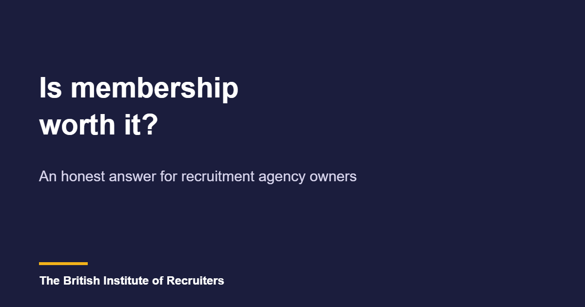 Is a recruitment industry body membership worth it? An honest answer