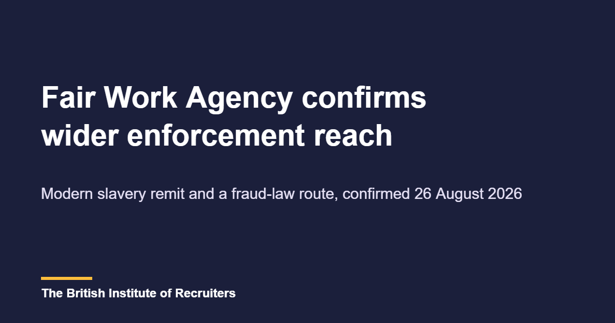 Fair Work Agency confirms wider enforcement reach