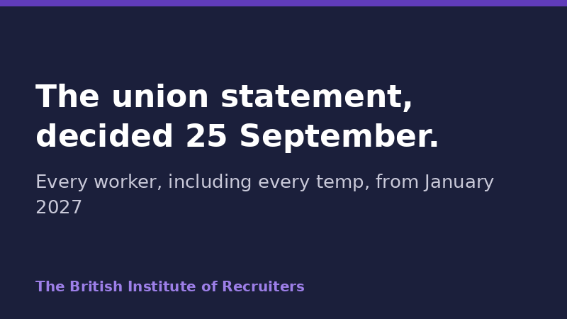 When will employers have to give workers a written statement of the right to join a union?