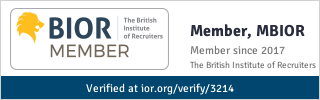 BIOR member badge, Member of The British Institute of Recruiters