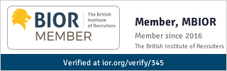 BIOR member badge, Member of The British Institute of Recruiters